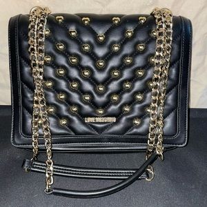 Love Moschino black cross body bag